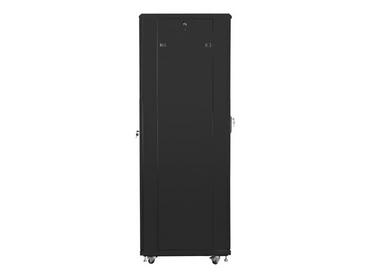 Комуникационен шкаф Lanberg rack cabinet 19' free-standing 42U/600x800 (flat pack) with mesh door black