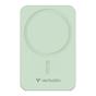 Външна батерия Verbatim Charge 'n' Go Essentials Power Bank Magnetic Wireless 20000mAh Green