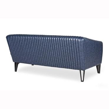 Диван триместен СУРДУЛИЦА AXL 03- сниман отзад, син на цвят