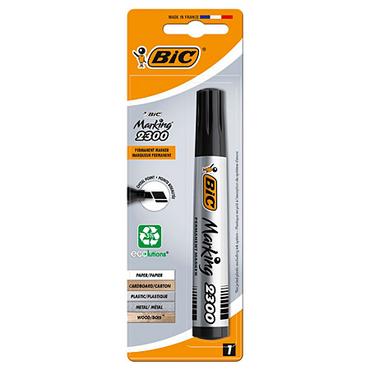 Перманентен маркер Bic Marking 2300 черен - опаковка