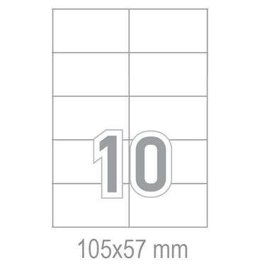 Самозалепващи етикети 105x57 10 бр.