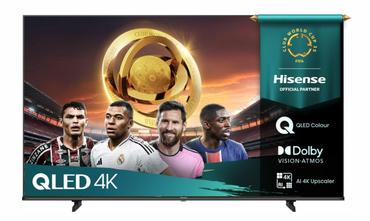 Телевизор Hisense 43' E7Q, 4K Ultra HD 3840x2160, QLED, Quantum Dot, HDR 10+, HLG, Dolby Vision, Light Sensor, Smart TV, WiFi 5GHz, WiFi Direct, BT, Anyview Cast, 3xHDMI, 2xUSB, LAN, CI+, DVB-T2/C/S2, Black