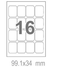 Самозалепващи етикети 99.1x34 16 бр.