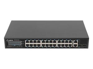 Комутатор Lanberg Switch 24 x 100MB POE+/2 x Combo Rack 19' Gigabit Ethernet, 250W