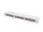 Пач панел Lanberg patch panel 24 port 1U 19' CAT.6a ftp with cable organizer shielded grey