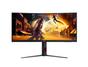 Монитор AOC CU34G4Z, 34' Curved 1500R, VA, WLED, 3440x1440@240Hz, 1ms GtG, 0.3ms MPRT, 450cd m/2, 2500:1, 80M:1 DCR, Adaptive Sync, FlickerFree, Low Blue Light, Tilt, Height Adjust, Pivot, Swivel, 2xHDMI, DP, USB hub
