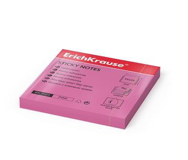 Самозалепващи листчета 75х75мм розов неон