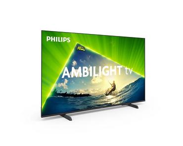 Телевизор Philips 50PUS8209/12, 50' 4K Ultra HD QLED, 3840x2160, DVB-T/T2/T2-HD/C/S/S2, 60Hz, Ambilight 3, Pixel Precise UHD, HDR+, Titan OS, Dolby Atmos, VRR, 3*HDMI, 2*USB, 802.11n, 20W RMS, Black