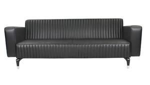 Диван триместен ПОДВИС PLN 03 - сниман в профил, черен на цвят