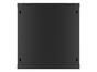 Комуникационен шкаф Lanberg rack cabinet 19' wall-mount 12U/600x450 for self-assembly with metal door black (flat pack)