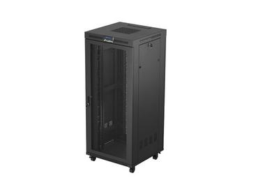 Комуникационен шкаф Lanberg rack cabinet 19' free-standing 37U/600X800 (FLAT PACK) with mesh door LCD black