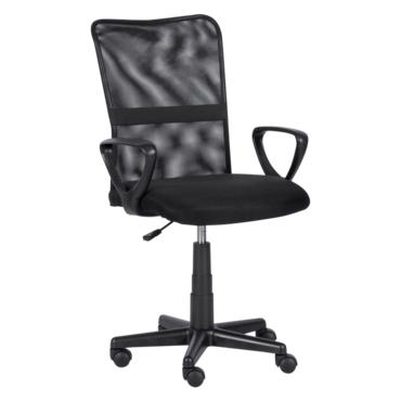 Работен стол ДОРИС-снимка отстрани, дамаска с мрежа