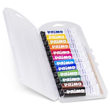 Бои темперни Primo 12 цвята x 12 мл в алум. тубички и PLL кутия