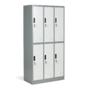 Метален гардероб BTL KL с 6 отделения 185х90х45 см- затворени врати