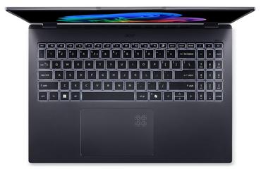 Лаптоп Acer Swift GO 16, SFG16-61-R418, AMD Ryzen 7 350 with AI (Up to 5.0GHz, 16MB), 16” WUXGA+ OLED 120Hz, Adobe&DCI-P3 100%, 1*32GB DDR5, 1024GB PCIe NVMe SSD, AMD Radeon 860M, QHD IR cam, WIFI7+BT, Win 11 Home,Titanium Gray