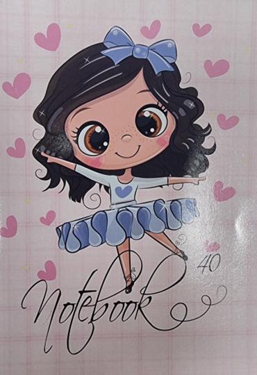 Тетрадка телчета А5 офсет 40 л т/ш редове 25 бр