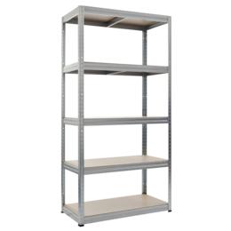 Метален стелаж 180x90x45 см - 5 рафта, цинк