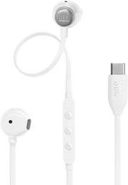 Слушалки JBL T305C WHT USB-C In-ear headphones