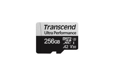 Памет Transcend 256GB microSD w/ adapter UHS-I U3 A2 Ultra Performance