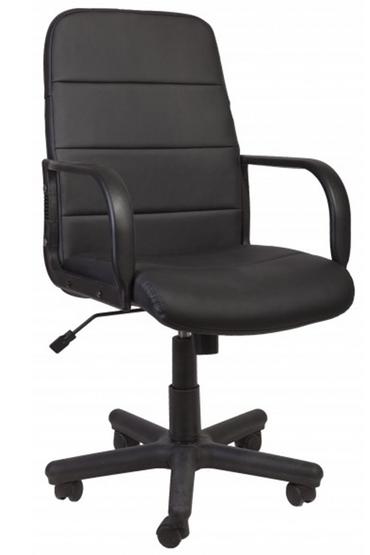 Работен стол БУУСТЪР- черна еко кожа