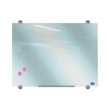 Бяла стъклена магнитна дъска 60x90 см с магнити