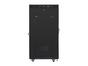 Комуникационен шкаф Lanberg rack cabinet 19' free-standing 27U/800x1200 (flat pack) with glass door lcd black