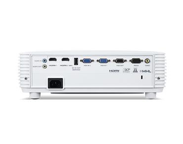 Мултимедиен проектор Acer Projector X1629HK, DLP, WUXGA (1920x1200), 4500 ANSI Lm, 10000:1, 3D, Auto Keystone, 24/7 operation, Low input lag,  AC power on, 2xHDMI/MHL, no VGA, RCA, RS232, DC Out (5V/1.5A), Audio in/out, 1x10W, 2.9kg, White