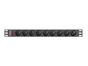 Филтър Lanberg power distribution unit (PDU) 19'1U 16A 9 SOCKETS 3M, black