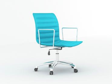 Работен стол ПРЕСЛАВ LN 001-син цвят