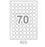 Самозалепващи етикети Ф25 70 бр.