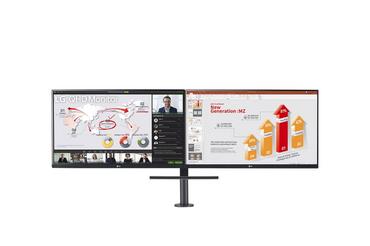 Монитор LG 27QP88DP-BS, 27' QHD Monitor Ergo Dual with Daisy Chain (2560x1440) IPS AG, sRGB 99%, HDR10, 75Hz, 5ms, 1000:1, Mega DFC, 350 cd/m2, AMD FreeSync, USB type-C, HDMI, Reader Mode, DisplayPort, Ergo Dual Stand with C-Clamp & Grommet, Tilt/Height/S