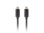 Кабел Lanberg Cable USB-C M/M 3.1 GEN 2 CABLE 1.8M 10GB/S PD100W Black