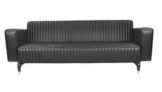 Диван триместен ПОДВИС PLN 03 - сниман в профил, черен на цвят