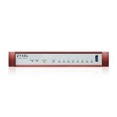 Защитна стена Zyxel USG FLEX 100 H, 8 Gigabit user-definable ports, 1*USB with 1 YR Gold Security Pack