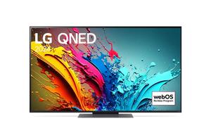Телевизор LG 55QNED86T3A, 55' 4K QNED HDR Smart TV, 100Hz, 3840x2160, DVB-T2/C/S2, a8 AI Processor 4K, HDR 10 PRO, webOS 24 ThinQ, FreeSync Compatible, VRR, Multi View, 4K Upscaling, WiFi 5, Voice Controll, Bluetooth 5.1, AirPlay 2, LAN, CI, HDMI, SPDIF, 