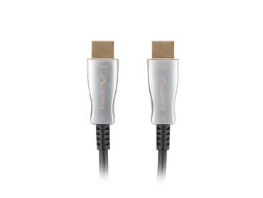 Кабел Lanberg HDMI M/M v2.0 cable 30m optical black aoc