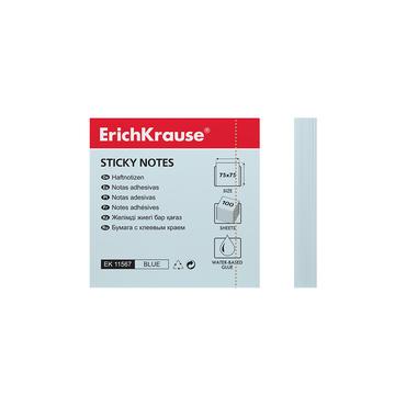 Самозалепващи листчета 75х75мм син пастел