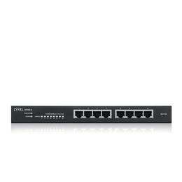 Комутатор Zyxel GS1915-8, 8-port GbE Smart hybrid mode Switch, standalone or NebulaFlex Cloud, desktop, fanless