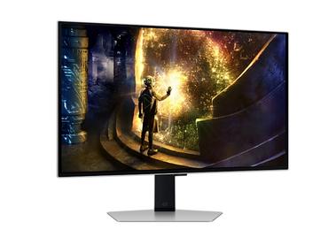 Монитор Samsung 27DG610 27' Odyssey G6 Smart, OLED, 240 Hz, 1 ms GTG, 2560x1440, DP 1.4, 2xHDMI 2.1, 2xUSB, Wi-Fi, Bluetooth, Tizen, Silver