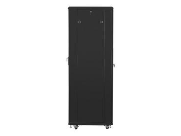 Комуникационен шкаф Lanberg rack cabinet 19' free-standing 42U/600x800 (flat pack) with mesh door black