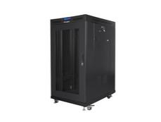 Комуникационен шкаф Lanberg rack cabinet 19' free-standing 22U/800x1000 (flat pack) with mesh door lcd black v2