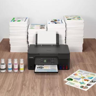 Мастилоструйно многофункционално устройство Canon PIXMA G3470 All-In-One, Black + Canon GI-41 BK