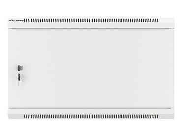 Комуникационен шкаф Lanberg rack cabinet 19' wall-mount 6U/600x450 for self-assembly with metal door grey (flat pack)