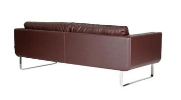 Диван триместен КРАКРА EDG 03 - сниман отзад, кафяв на цвят