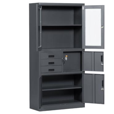 Архивен шкаф BTL EJ с 4 отделения 185х90х40 см- отворен, със сейф