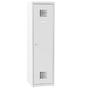 Метален гардероб FRT с 1 отделение 145х40х50 см - сниман в профил, затворена врата, сив