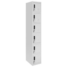Метален гардероб BTL ZH с 6 отделение 185х30х45 см