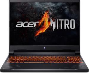 Лаптоп Acer Nitro 16, ANV16-71-76BW, Intel Core i7-14650HX (up to 5.2GHz, 30MB), 16' FHD IPS up to 165Hz SlimBezel, 16GB DDR5 (1 slot free), 1024GB PCIe NVMe SSD, GeForce RTX 4050 6GB GDDR6, Wi-Fi 6 AX201+BT5.1, Killer E2650, HD Cam, KB Backlight, No OS, 