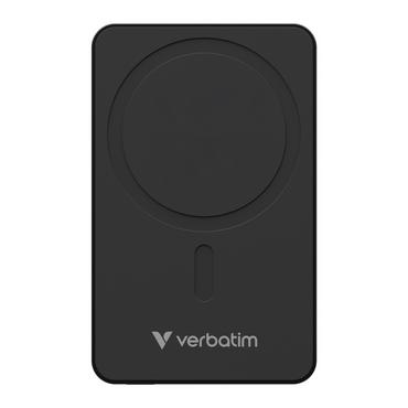 Външна батерия Verbatim Charge 'n' Go Essentials Power Bank Magnetic Wireless 5000mAh Black
