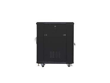 Комуникационен шкаф Lanberg rack cabinet 19' free-standing 15U/600x800 (flat pack) black